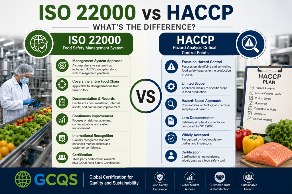 ISO 22000 food safety certification in India