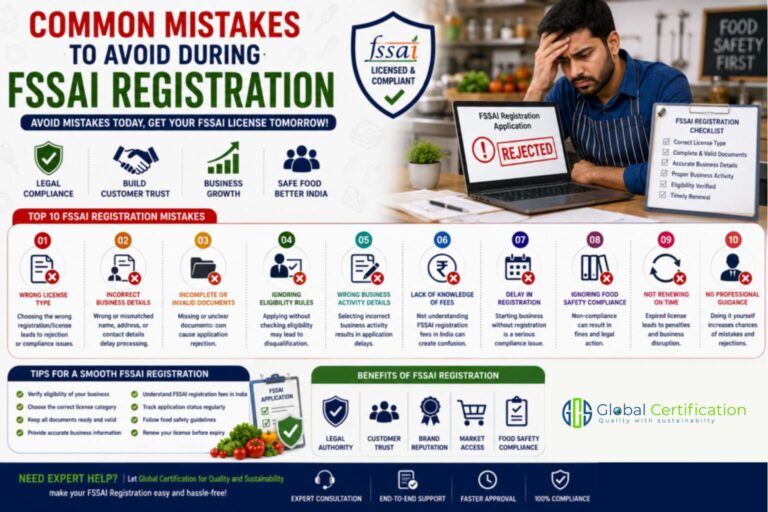 FSSAI Registration Errors for Faster Approval