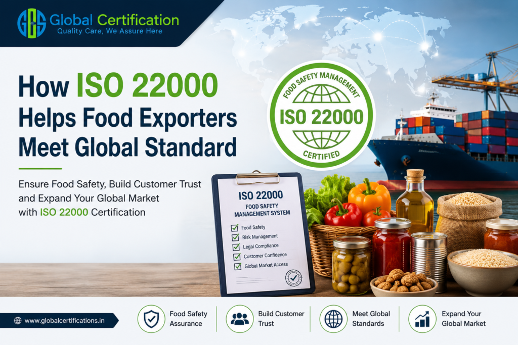 ISO 22000 food safety certification in India